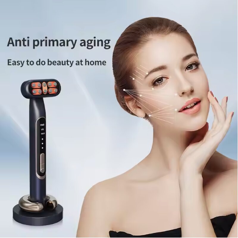 9 in 1 Eye Massage Wand - 2025 Newest - Led Light Therapy Face Eye Skin Care Tool