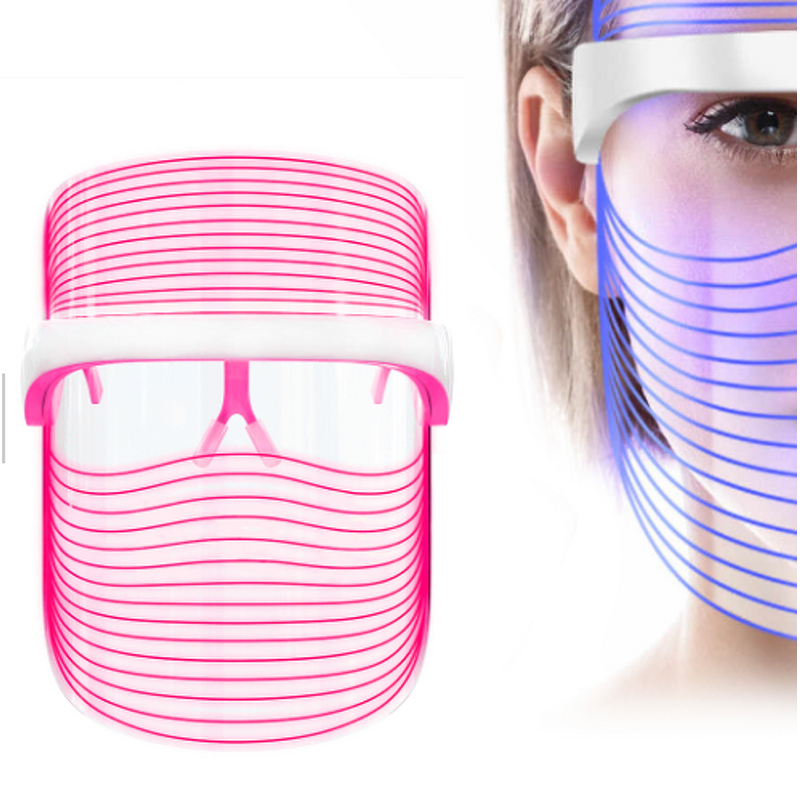 Rechargeable LED Mask - New Arrives - Professional Salon 3 Color Light Therapy Beauty