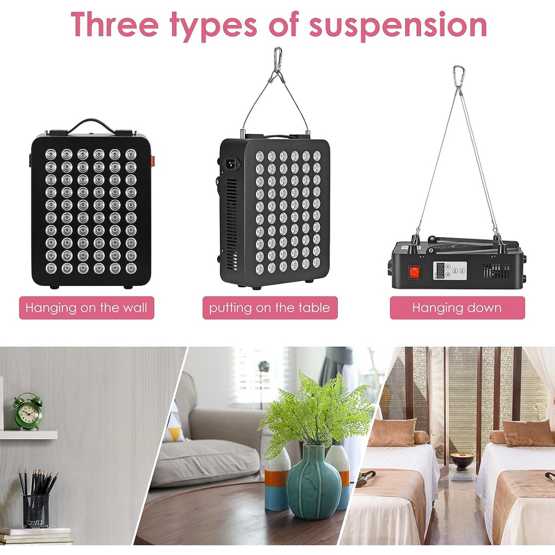 LED Red Light Therapy Panel - Portable 300W - 660nm&850nm US Plug Home Standing