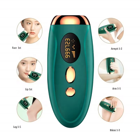 IPL Laser Hair Removal - 990000 Flashes - Painless Ice Cool Epilator Skin Rejuvenation