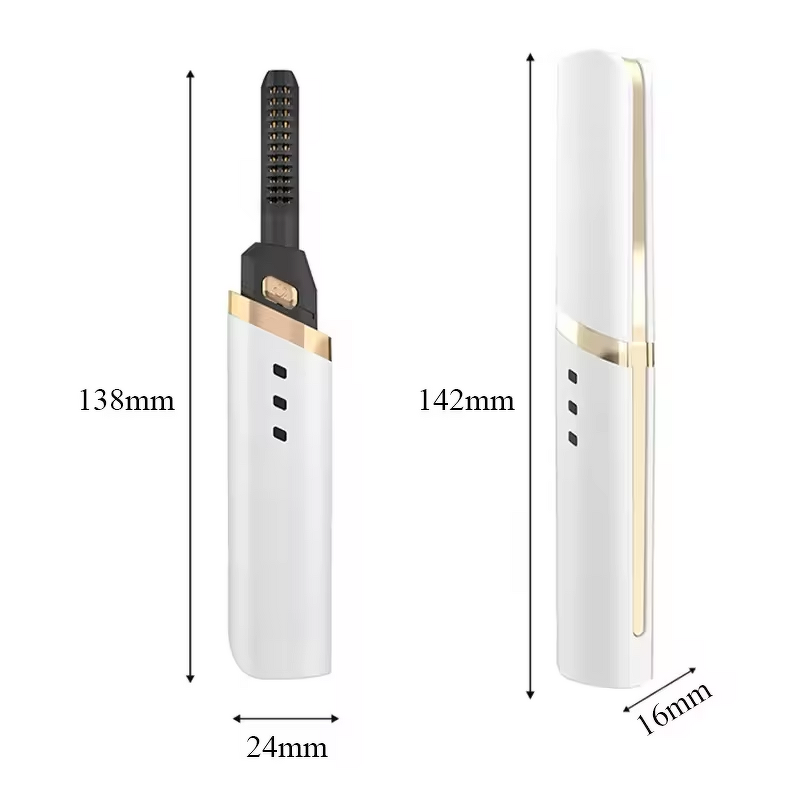 USB Eyelash Curler - Powered Electric - Heated Plastic Eye Lash Brush Makeup Curling
