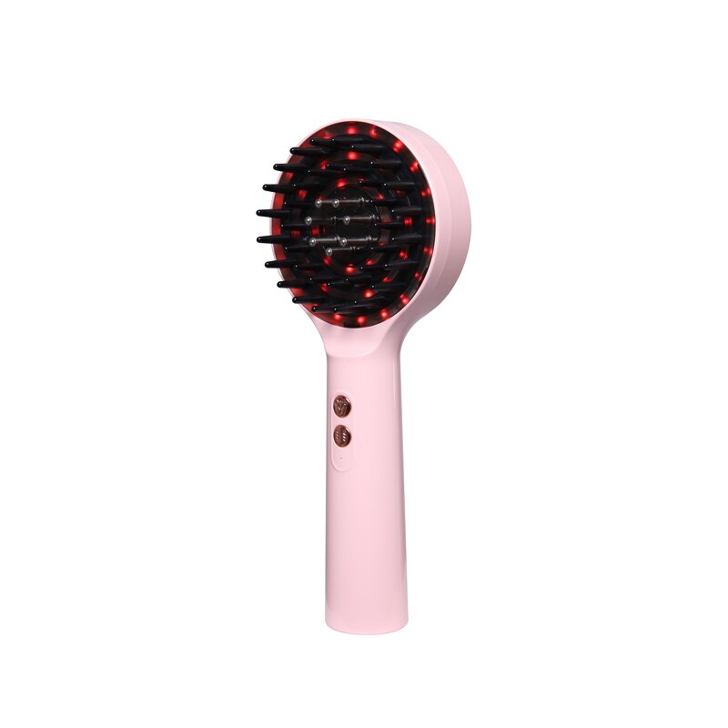 Cordless Hair Straightener Brush - Portable Salon-Quality - Plastic Ceramic Mini Hot Air