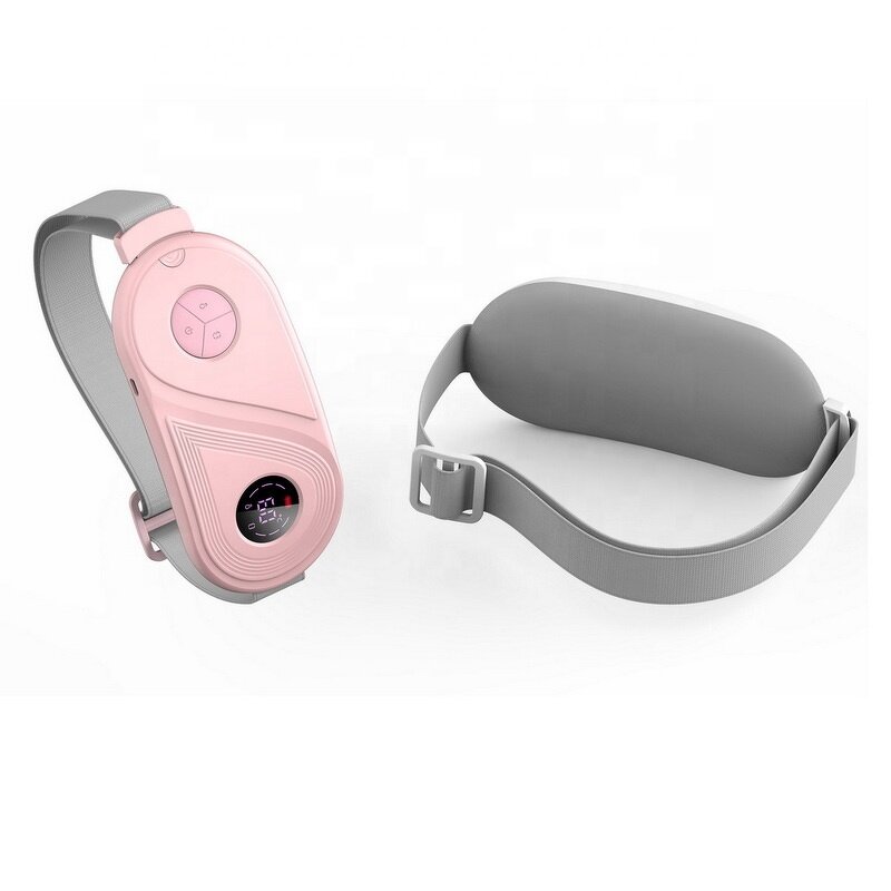 Menstrual Heating Pad - Rechargeable - Heating Vibrating Cramps Relief Belt Women Girls