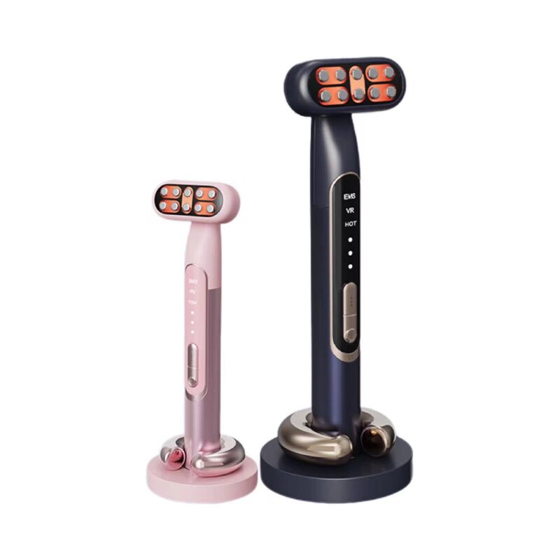 9 in 1 Eye Massage Wand - 2025 Newest - Led Light Therapy Face Eye Skin Care Tool