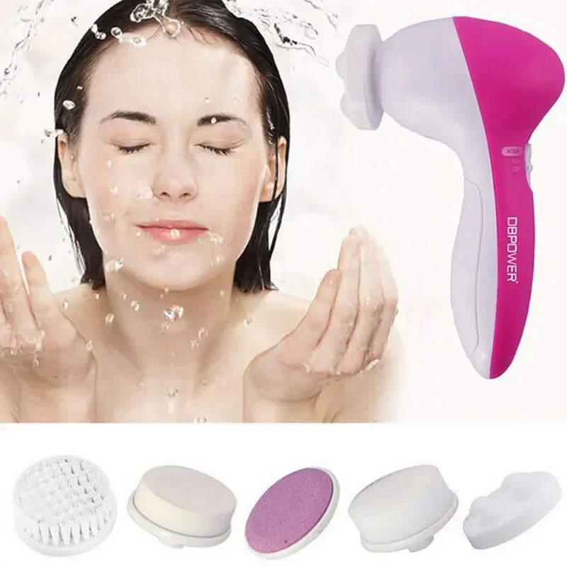 Electric Facial Spin Cleanser - Rechargeable - Multi-Functional Rotating Spa Exfoliating Massage