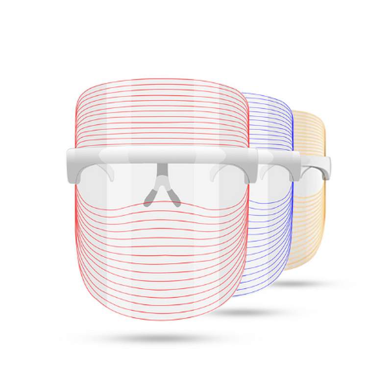 Rechargeable LED Mask - New Arrives - Professional Salon 3 Color Light Therapy Beauty