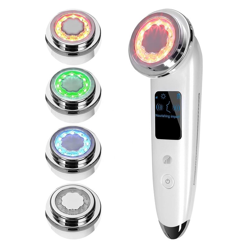 LED Photon Facial Wand - Hot Selling - EMS Vibration Firming Hot Cold Dark Circles