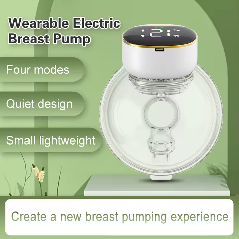 Wearable Breast Pump - 2024 New - Trending Breastfeeding Milk Extractor Hands Free Silicone