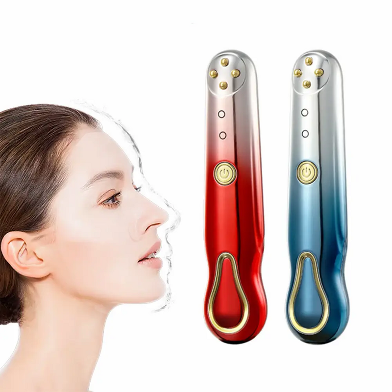 Eye Beauty Massager Pen - USB Rechargeable - Home Heat Wand Vibration Dark Circles Tightening