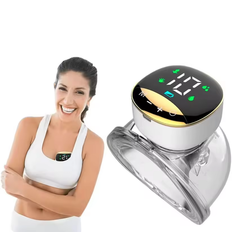 Smart Wearable Breast Pump - Silicone - LCD Screen Unique Portable Hands-free Electric
