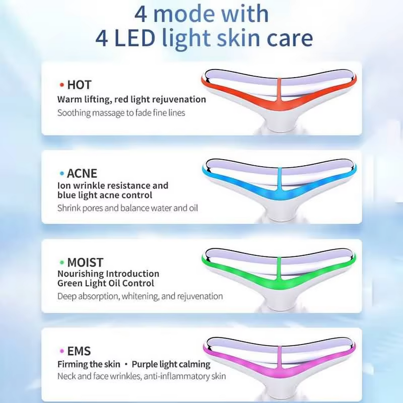 EMS Face Massager - 2024 New - Home Anti Wrinkle Face Neck Lifting Beauty Equipment