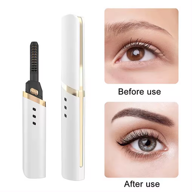 Electric Eyelash Curler - 2025 Heated - Long Lasting Comb Cosmetic Curling Tool