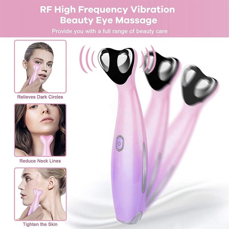 RF Eye Beauty Device - Eye Massage Instrument - Heat Compression Women Home Use Care
