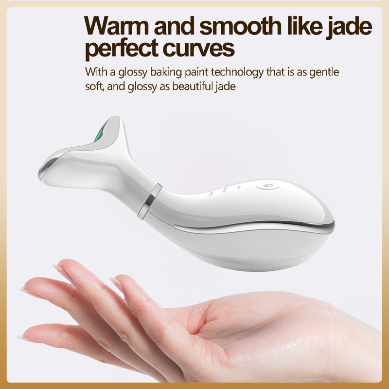 Neck Face Beauty Device - 3 Modes Vibration EMS - Anti-wrinkle Anti-aging Reduce Puffiness