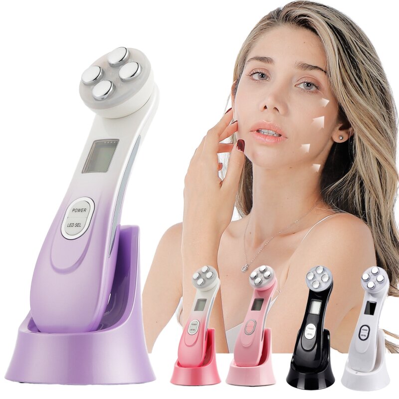 RF EMS Facial Tool - DS DS-V09 - Handheld Ultrasonic Vibration Ion Toning Acne Tightening