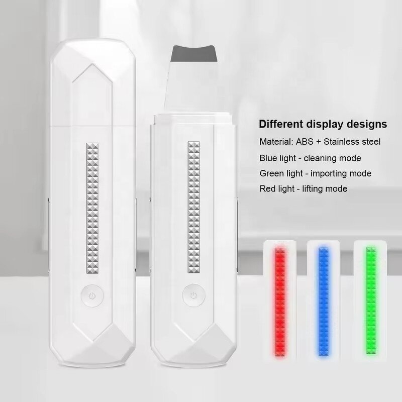 Ultrasonic Skin Scrubber - 2024 Handheld - Waterproof Face Peeling Blackhead Remover