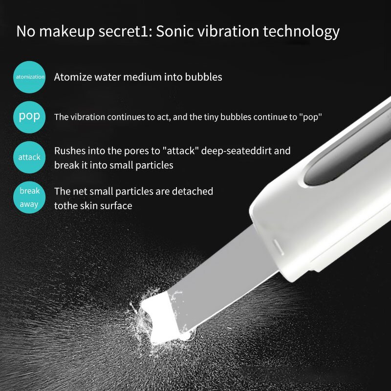 Ultrasonic Skin Scrubber - 2024 Trending - Multi Functional Peeling Shovel Blackhead Removal