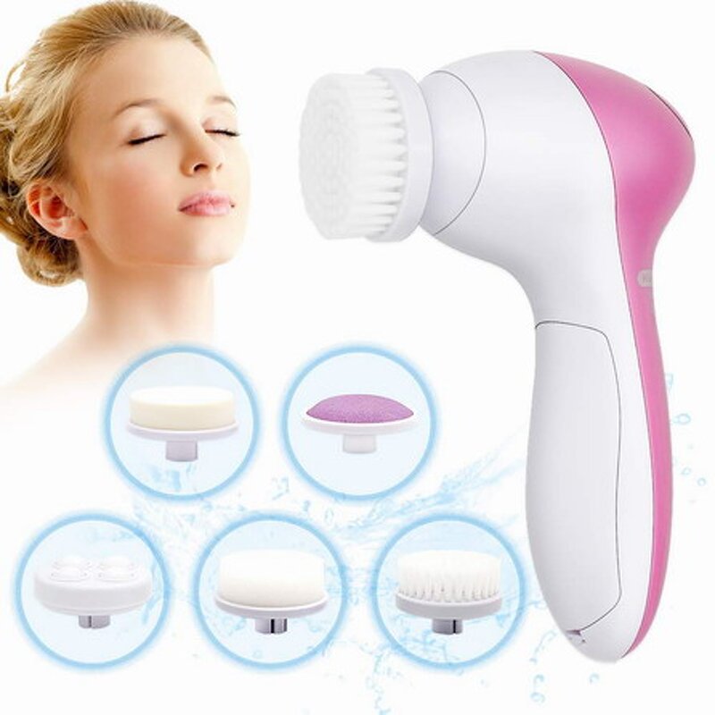 Electric Facial Cleansing Brush - Spin Cleanser - Rotating Spa Exfoliating Face Scrubber