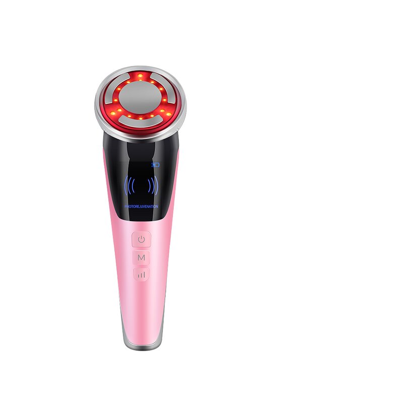 Hot Cold Facial Massager - 2025 - Red Light Skin Care Device Face Lifting Led Therapy Wand