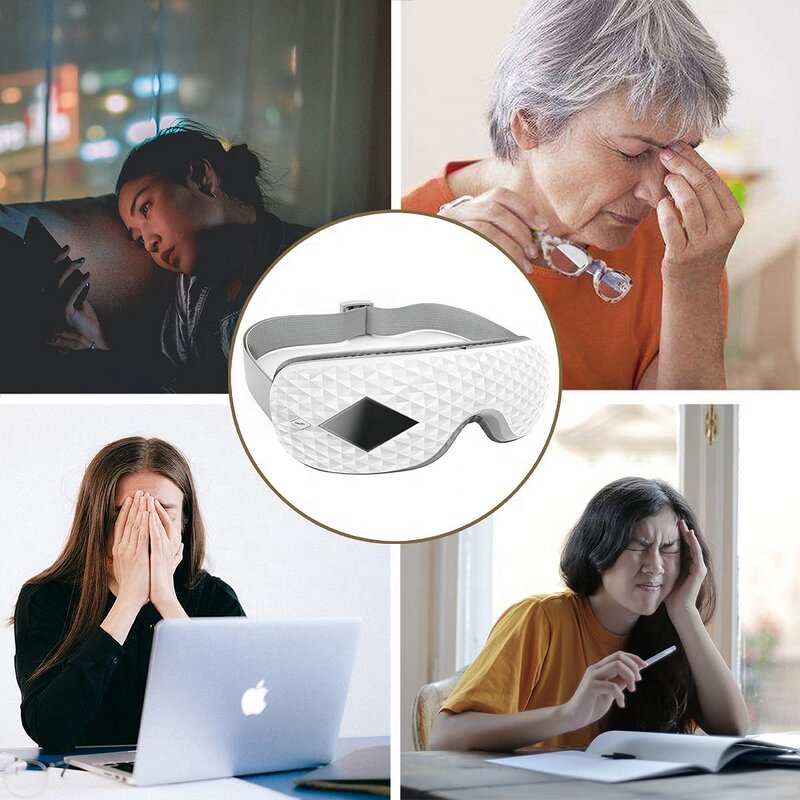 Eye Care Massager - Portable Rechargeable - Foldable Vibration Hot Compress Heat Therapy