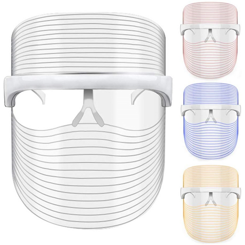 3 Colors Light Therapy Mask - Personal - Rechargeable Skin Rejuvenation Face Beauty Shield