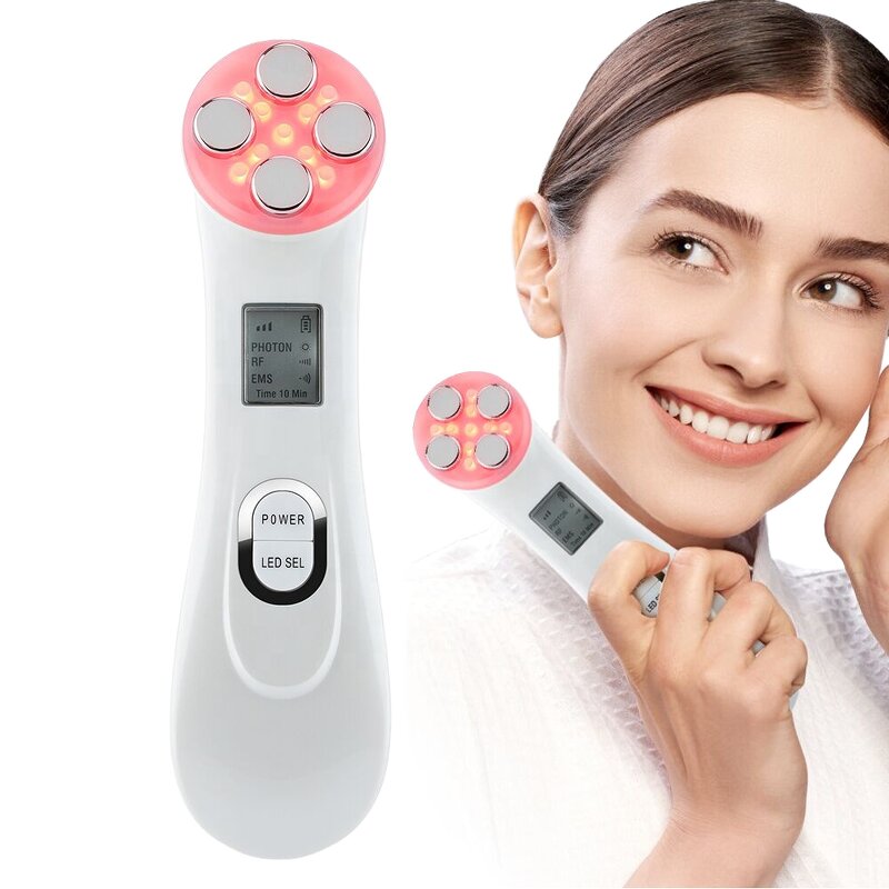RF EMS Facial Tool - DS DS-V09 - Handheld Ultrasonic Vibration Ion Toning Acne Tightening
