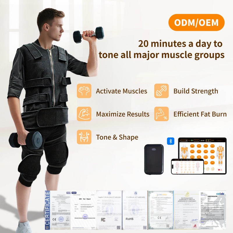 EMS Fitness Vest Manufacturer - MBODY Portable Wireless Electric Muscle Stimulator