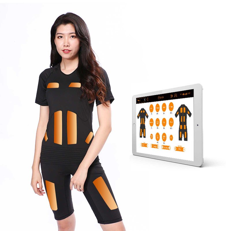 EMS Training Suit Manufacturer - Silicone Body Wireless Trainer Fitness Suit