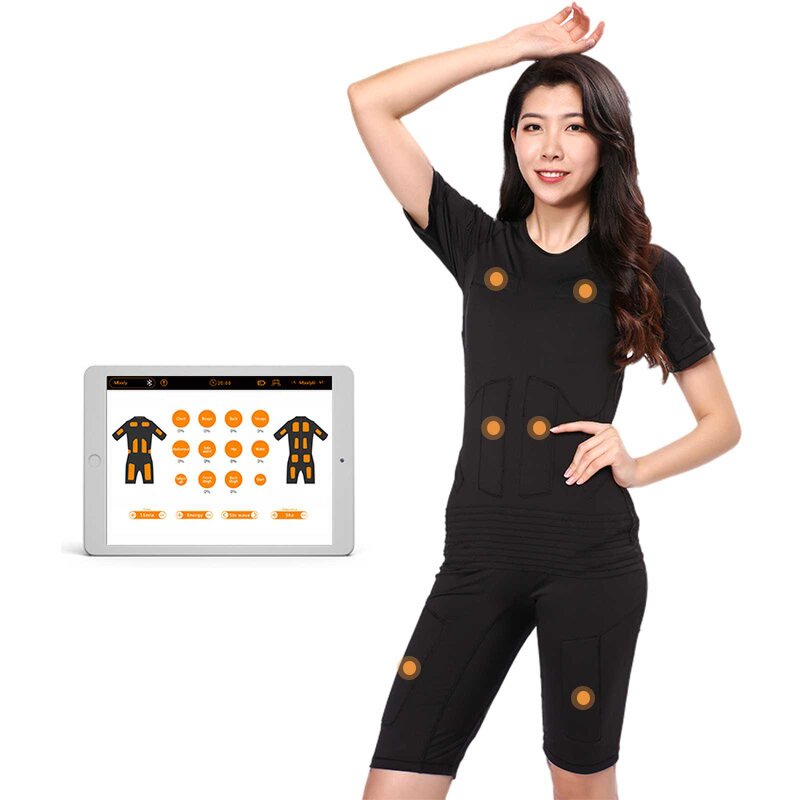 EMS Training Suit Manufacturer - Silicone Body Wireless Trainer Fitness Suit
