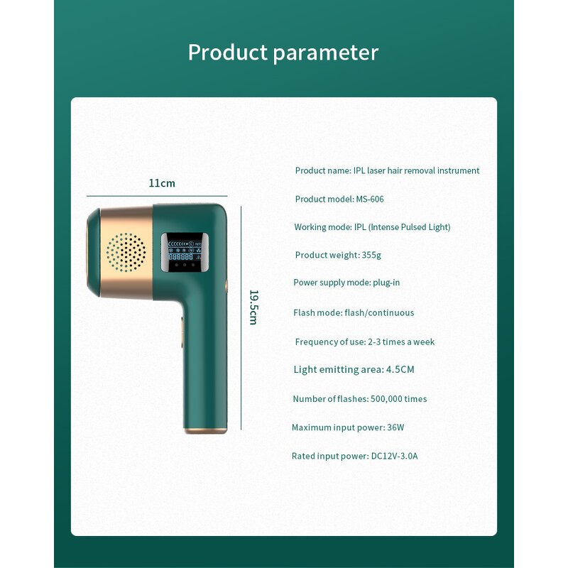 Laser Hair Removal Device Manufacturer - Novel Portable Electric Cooling Ice Epilator