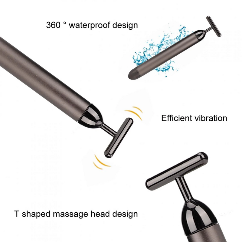 Facial Massager Manufacturer - 24K Golden 3D Roller Stainless Steel Anti-Wrinkles Firming