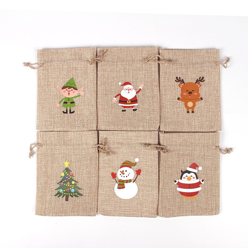 Gift Bag Manufacturer - Christmas Burlap Drawstring for Jewelry Candy DIY Craft