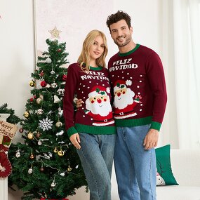 Christmas Sweater Manufacturer - Personalized Thin Casual Flat Knit Character Pattern Matching