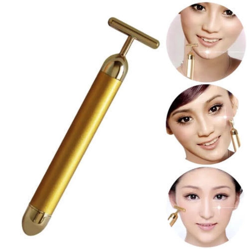 Beauty Bar Manufacturer - 24K Gold Anti-Aging Vibrating Stainless Steel Stimulate Skin