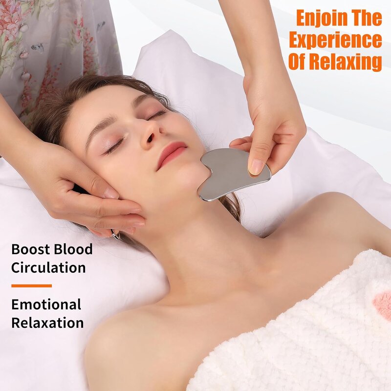Gua Sha Tool Manufacturer - Stainless Steel for Face Sculpting Lymphatic Drainage Massager