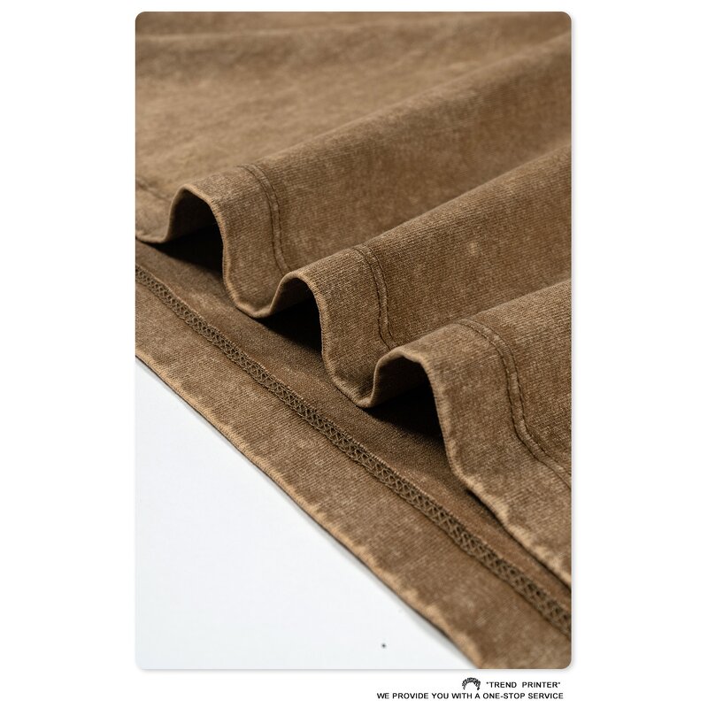 T-Shirt Manufacturer - Custom Logo Men's 100% Cotton 305 GSM Short Sleeve Crew Neck Bulk