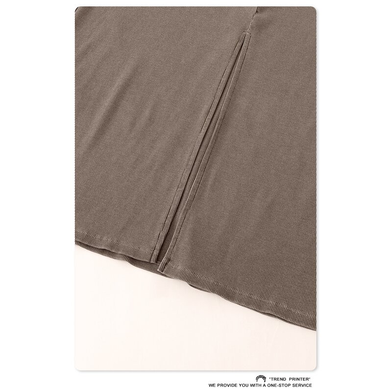 T-Shirt Dress Manufacturer - Striped Summer Casual Short Sleeve Round Neck Pencil Long Maxi