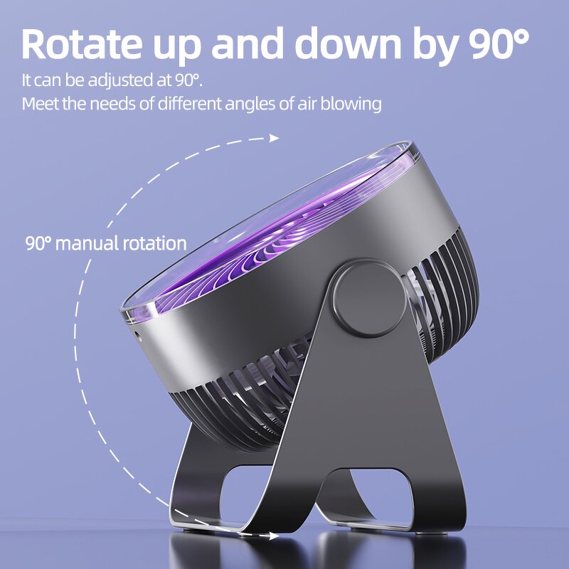 Air Circulation Fan Manufacturer - Portable 3 LED Light Quiet Cooling Five Wind USB Battery