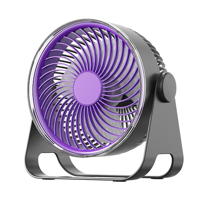 Air Circulation Fan Manufacturer - Portable 3 LED Light Quiet Cooling Five Wind USB Battery