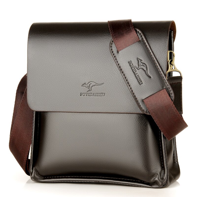 Crossbody Bag Manufacturer - High Quality PU Leather Men's Black Travel with Nylon Lining