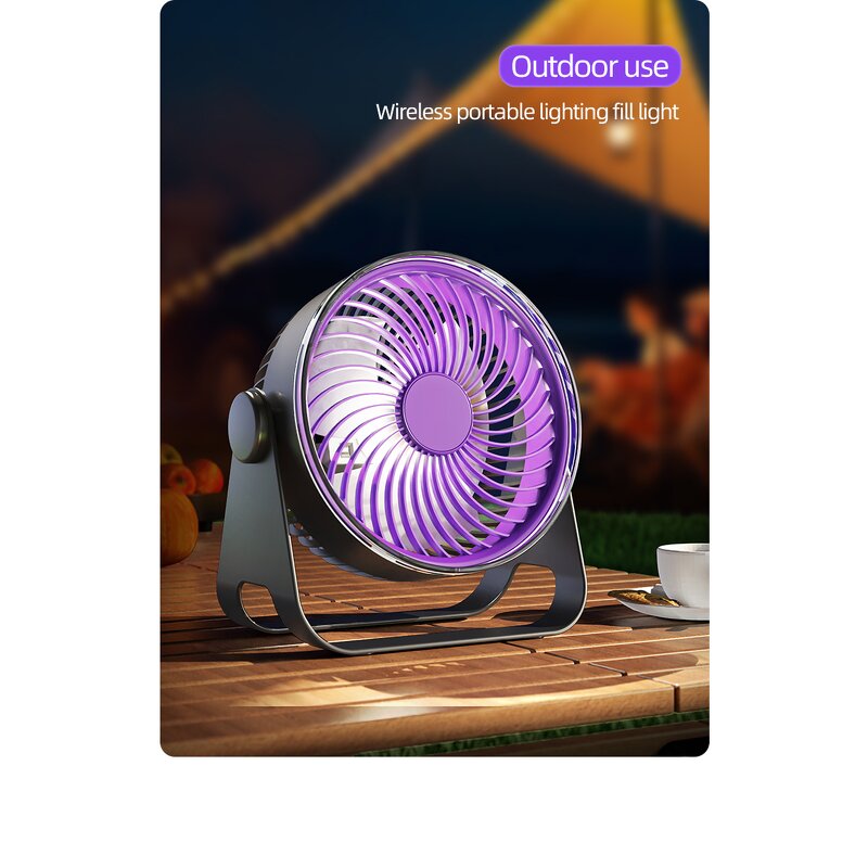 Desk Fan Manufacturer - Small Personal LED USB Strong Wind for Car Wall-Mount Hanging