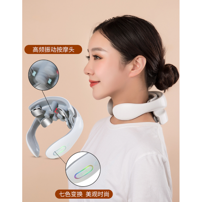 Neck Massager Manufacturer - EMS Low Frequency Pulse Shiatsu with Deep Tissue Kneading Heating