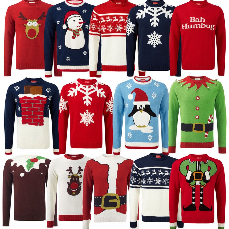Christmas Sweater Manufacturer - Custom Jacquard Knitted Pullover Matching for Family Couple