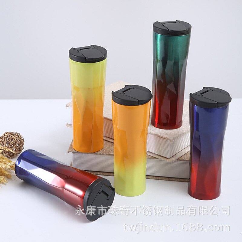 Tumbler Manufacturer - Gradient Color 350ml Insulated Double Wall Stainless Steel 304
