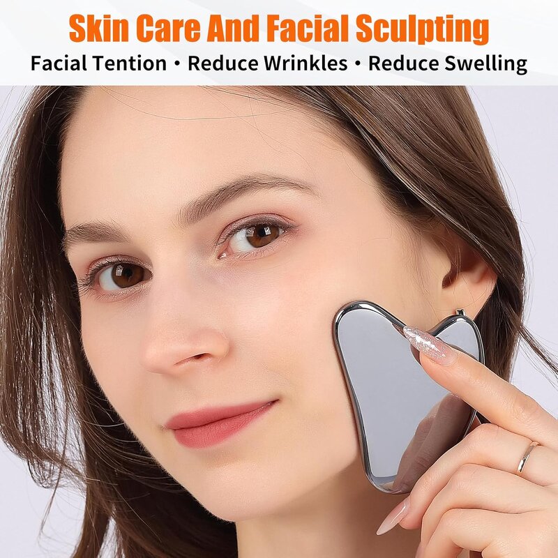 Gua Sha Tool Manufacturer - Stainless Steel for Face Sculpting Lymphatic Drainage Massager