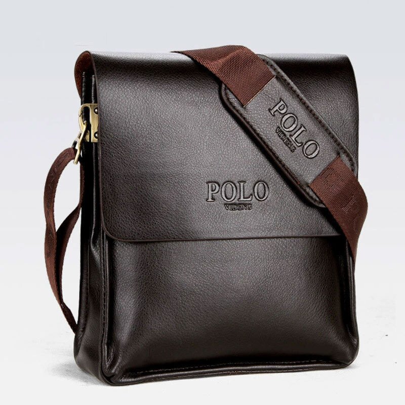 Crossbody Bag Manufacturer - High Quality PU Leather Men's Black Travel with Nylon Lining