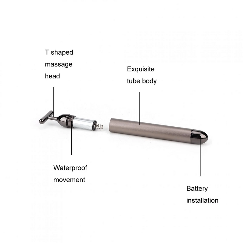 Facial Massager Manufacturer - 24K Golden 3D Roller Stainless Steel Anti-Wrinkles Firming