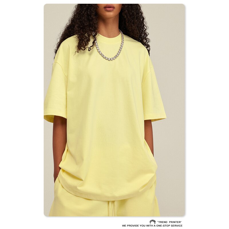 T-Shirt Manufacturer - High-Quality Plain Plus Size 100% Cotton 305 GSM Digital Print Ready