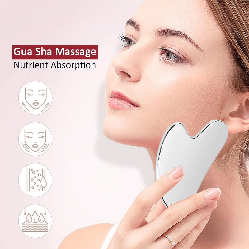 Gua Sha Tool Manufacturer - Sus 304 Stainless Steel for Back Pain Relief Facial Scraper