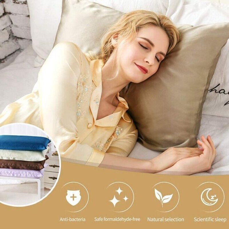 Silk Pillowcase Manufacturer - 22 Momme Mulberry Luxury Square Custom Size Color Knitted